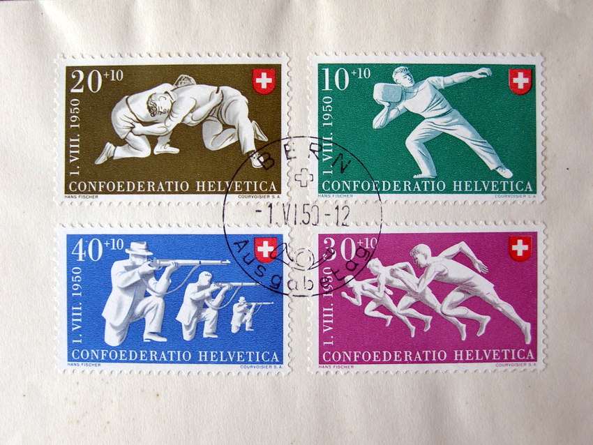 SWITZERLAND Cover - National Fete 1950