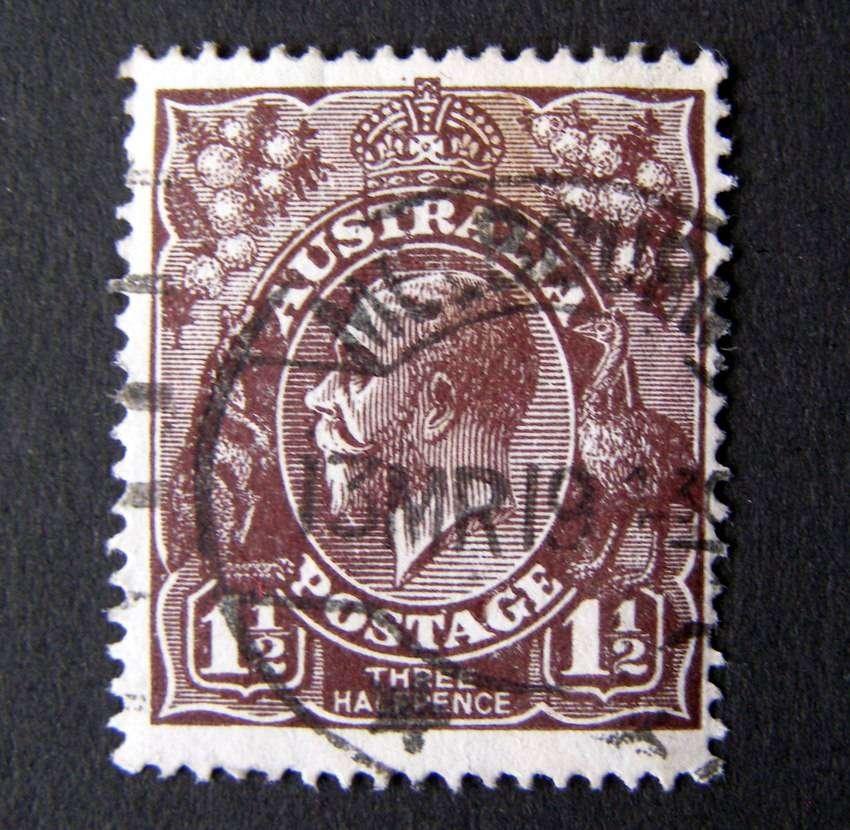 AUSTRALIA - King George V (Wmk 6a - Multiple Large Crown A) 1919