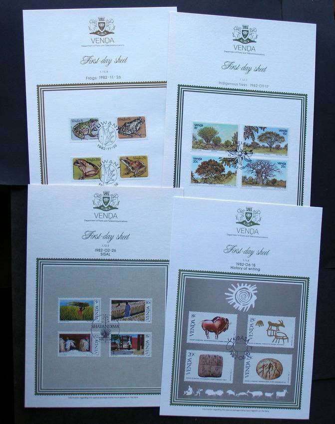 VENDA - Four Collectors Sheets 1982