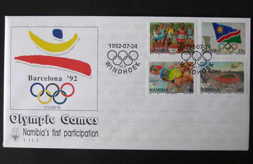 NAMIBIA Cover - Olympic Games, Barcelona 1992