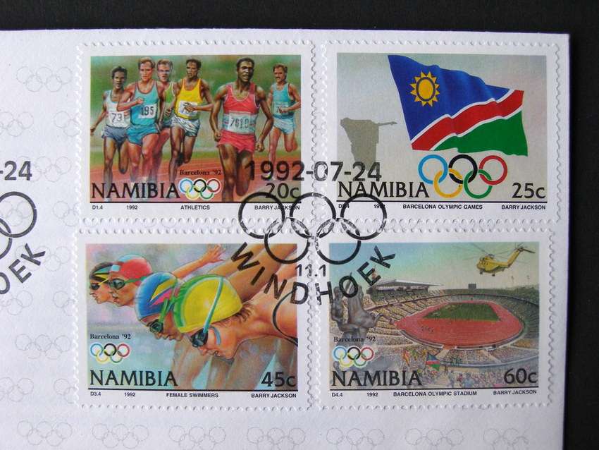NAMIBIA Cover - Olympic Games, Barcelona 1992
