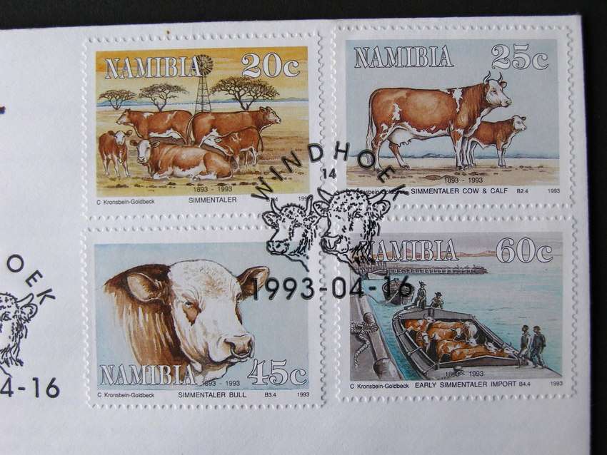 NAMIBIA Cover - Simmentaler Cattle 1993
