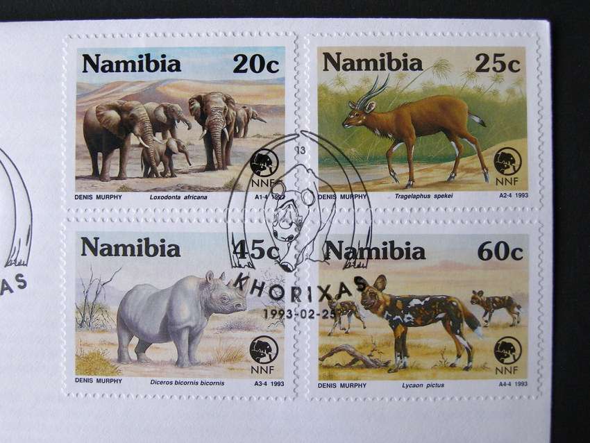 NAMIBIA Cover - Rare and Endangered Animals 1993