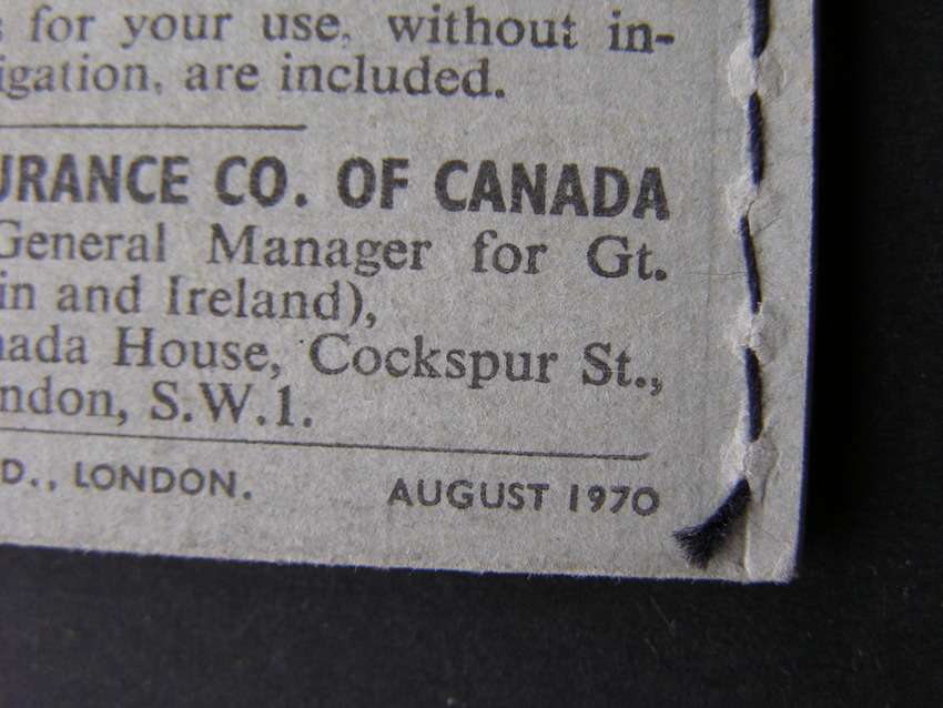 GREAT BRITAIN Mint 2/- Booklet, August 1970