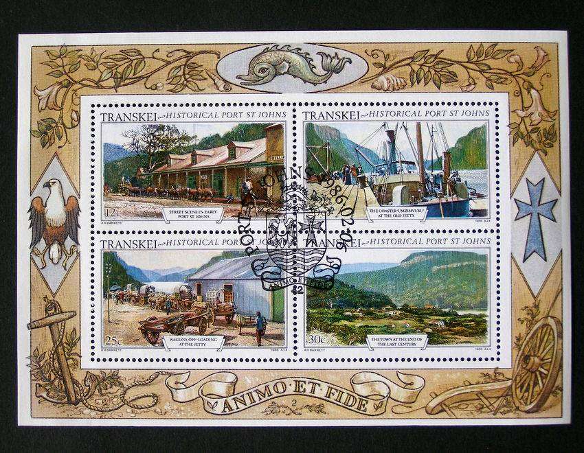 TRANSKEI Miniature Sheet (CTO) - Port St. Johns 1986