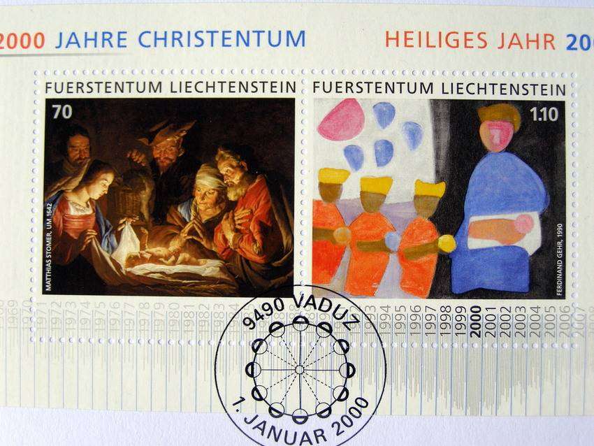 LIECHTENSTEIN Cover - 2000 Years of Christianity 2000