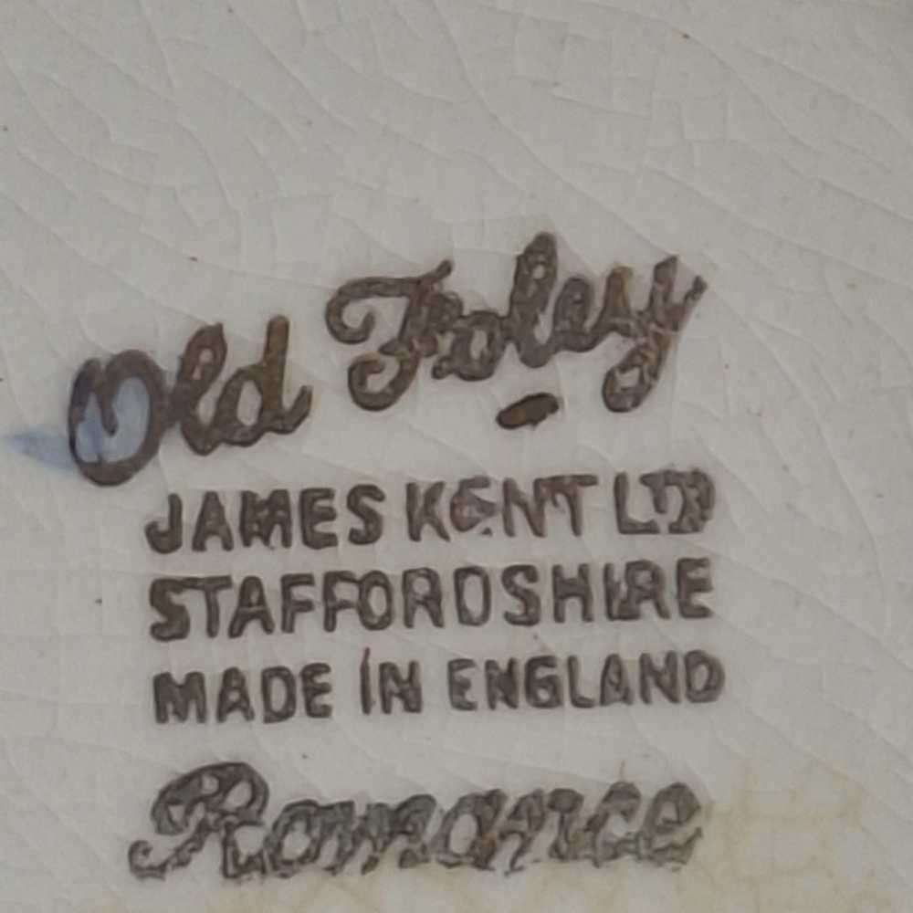 Old Folley James Kent pin trays/trinket plate x 2