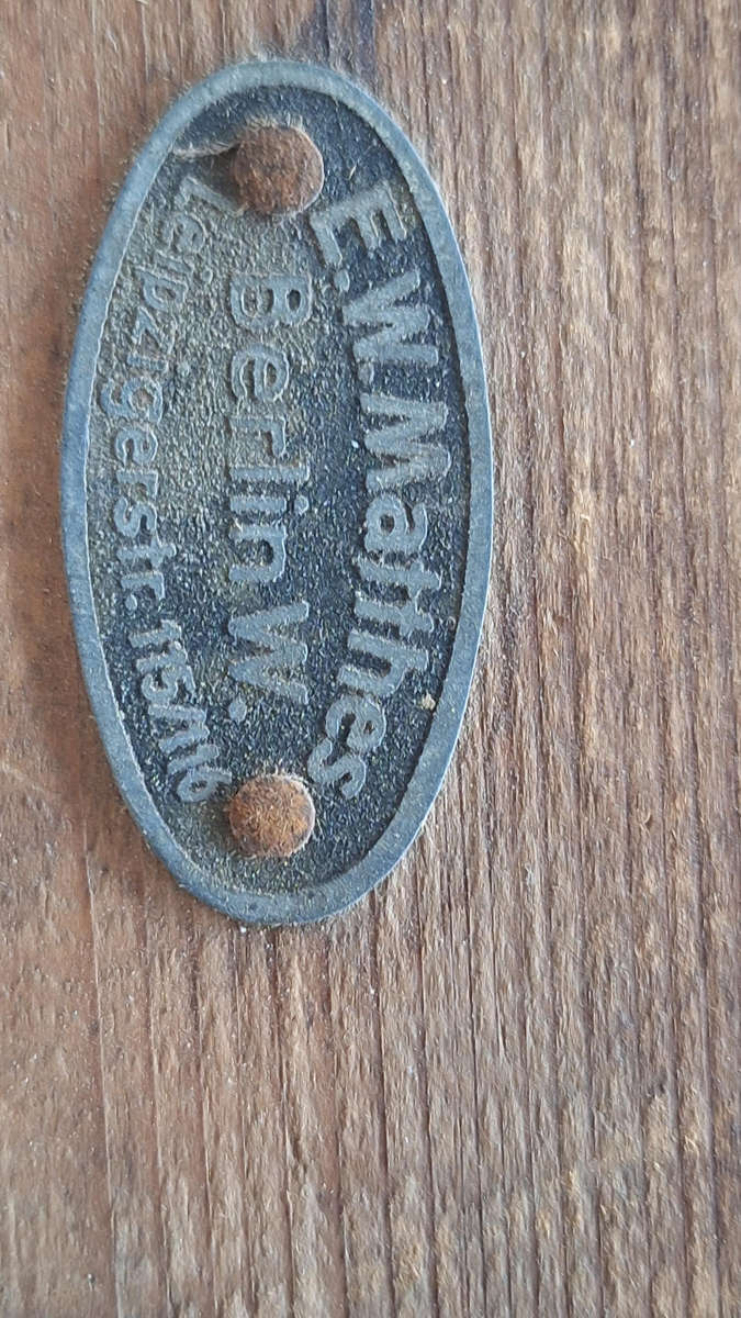 Vintage German Ring Toss Game Set  E.W. Matthes Berlin  Wooden Box  Complete