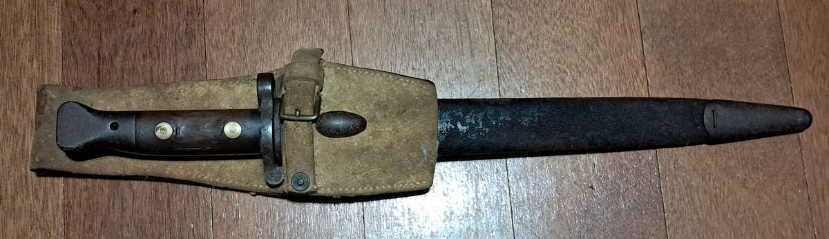 Boer War Bayonet and frog