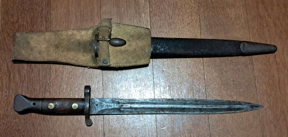 Boer War Bayonet and frog