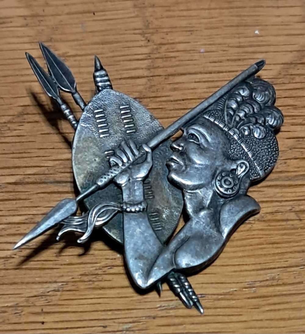 Silver brooch