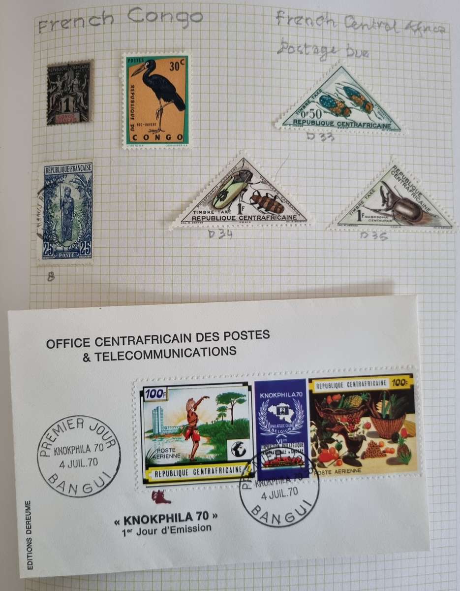 NEW AGE STAMP ALBUM SPRINGBACK WITH FRENCH COLONIES MINT/USED. AS PER IMAGES. NB: PLEASE READ BELOW!