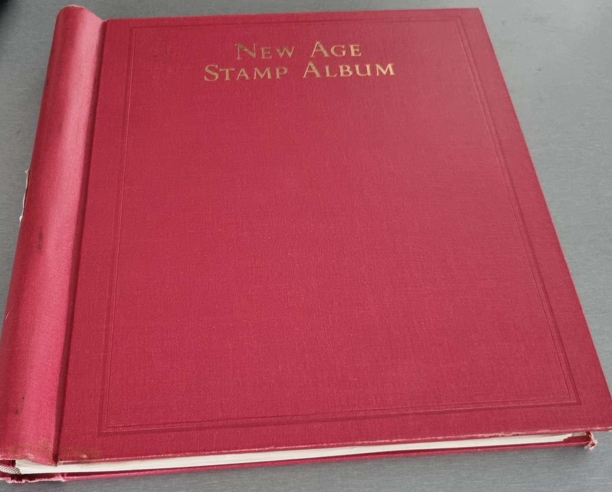 NEW AGE STAMP ALBUM SPRINGBACK WITH FRENCH COLONIES MINT/USED. AS PER IMAGES. NB: PLEASE READ BELOW!