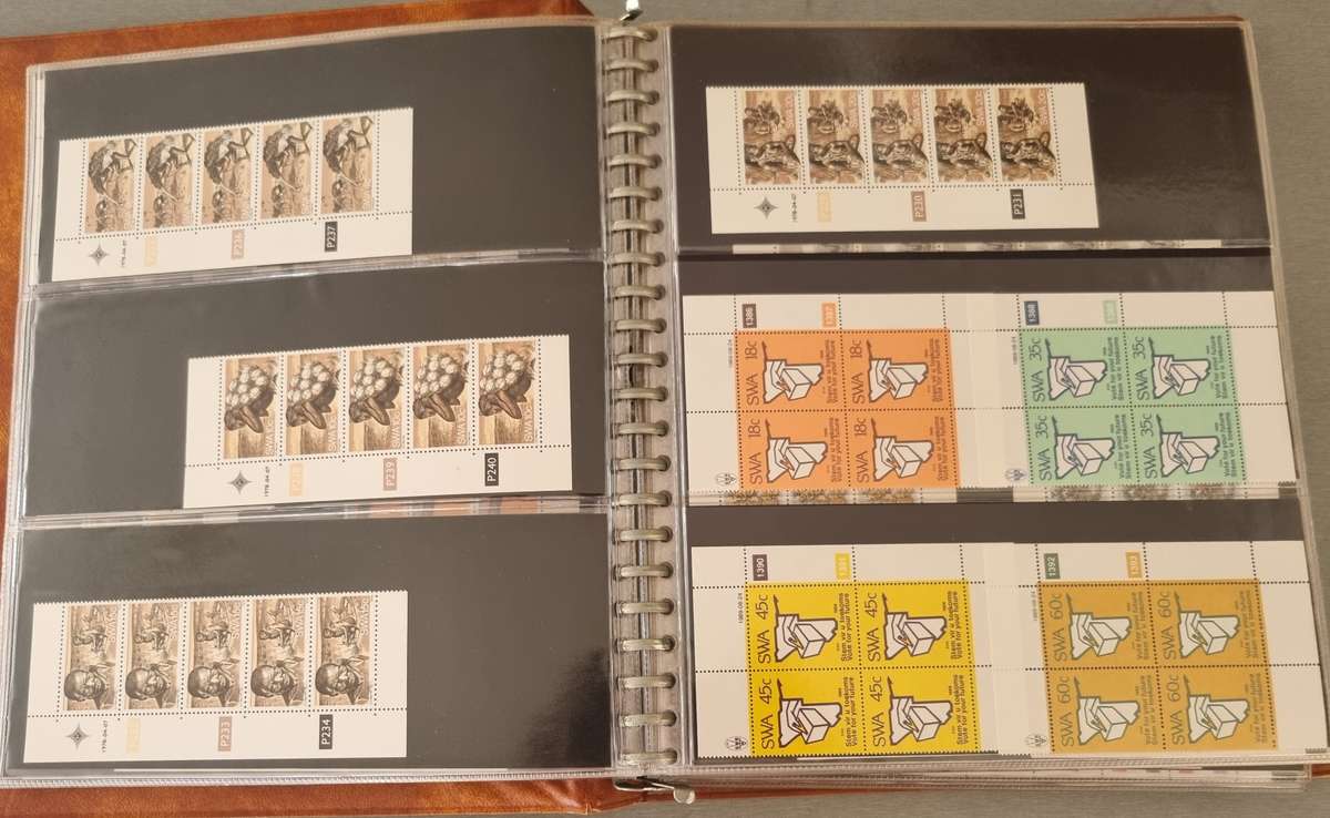 ALBUM WITH MINT SWA/SOME NAMIBIA CONTROLS ETC. AS PER IMAGES. NB: PLEASE READ BELOW!!!