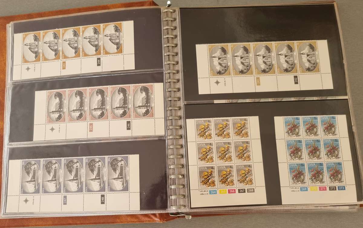 ALBUM WITH MINT SWA/SOME NAMIBIA CONTROLS ETC. AS PER IMAGES. NB: PLEASE READ BELOW!!!