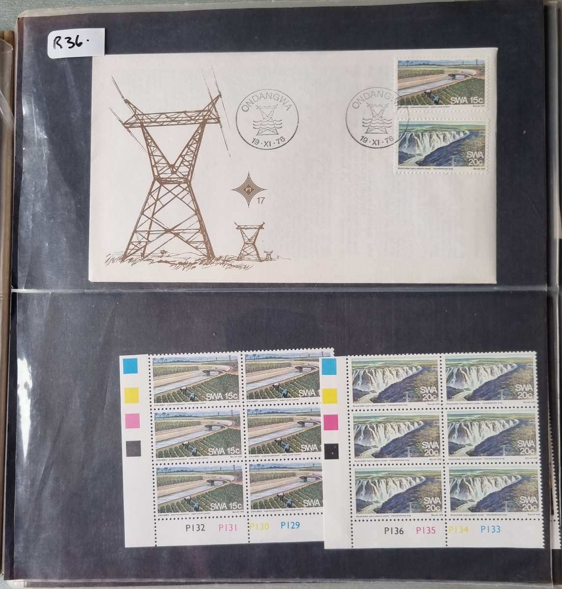 COVER ALBUM 2ND HAND WITH SWA FIRST DAY COVERS AND RELATED MINT CONTROLS. AS PER IMAGES. NB PLS READ