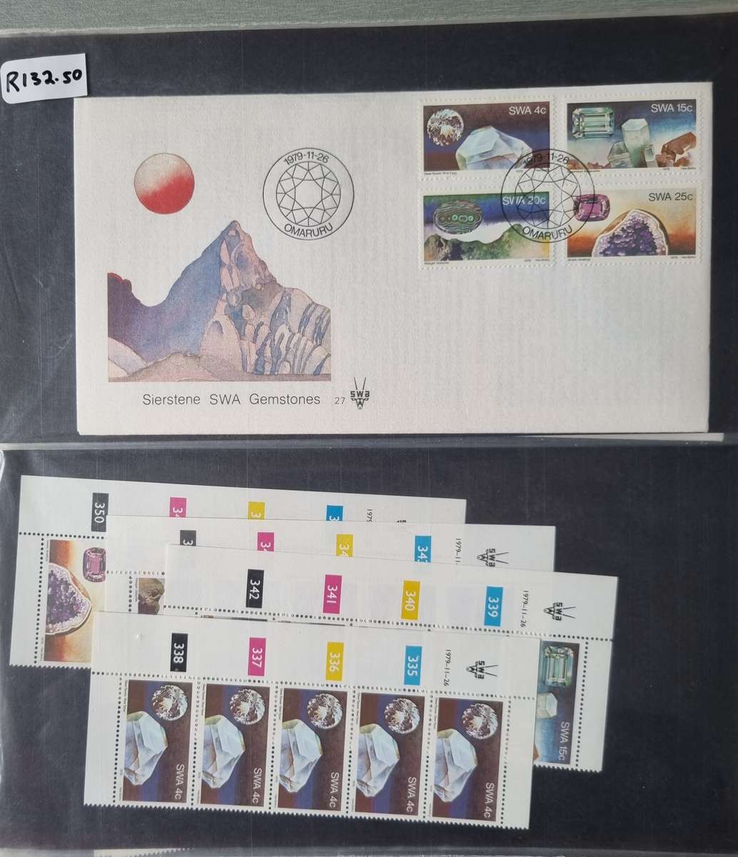 COVER ALBUM 2ND HAND WITH SWA FIRST DAY COVERS AND RELATED MINT CONTROLS. AS PER IMAGES. NB PLS READ