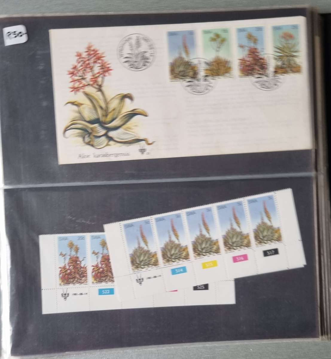 COVER ALBUM 2ND HAND WITH SWA FIRST DAY COVERS AND RELATED MINT CONTROLS. AS PER IMAGES. NB PLS READ