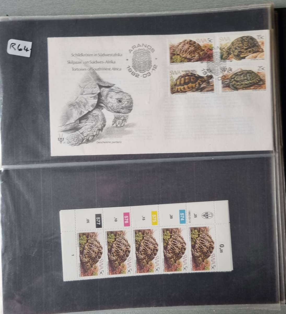 COVER ALBUM 2ND HAND WITH SWA FIRST DAY COVERS AND RELATED MINT CONTROLS. AS PER IMAGES. NB PLS READ