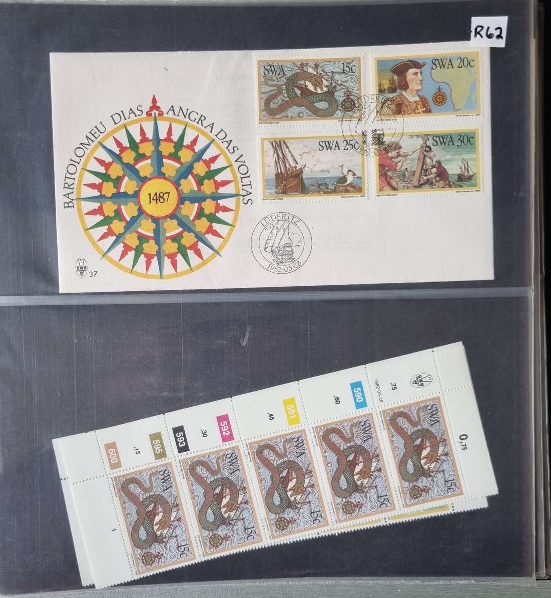 COVER ALBUM 2ND HAND WITH SWA FIRST DAY COVERS AND RELATED MINT CONTROLS. AS PER IMAGES. NB PLS READ