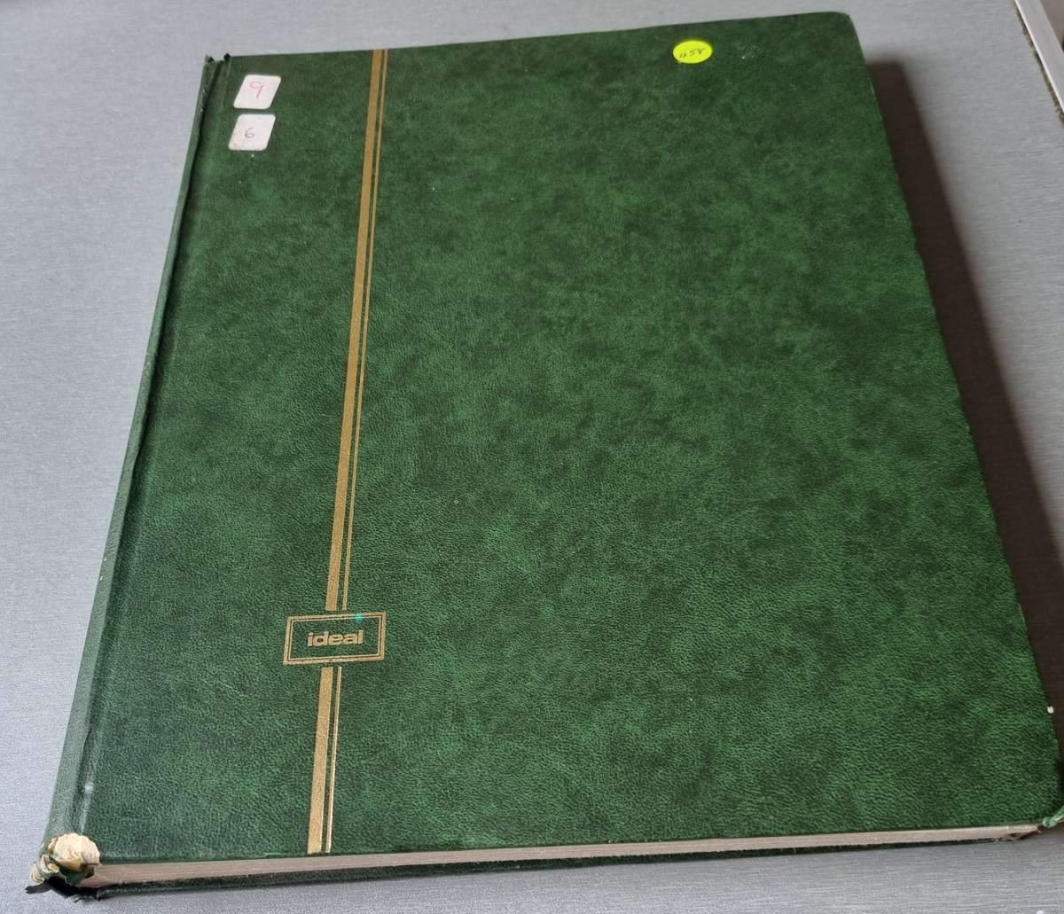 IDEAL ALBUM 2ND HAND WITH MIXED WORLD STAMPS (MAJORITY USED). AS PER IMAGES. NB: PLEASE READ BELOW!!