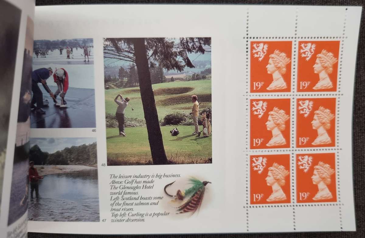 GB 1989 `THE SCOTS CONNECTION` PRESTIGE 5 POUND BOOKLET MINT. SGDX10. CV GBP 24.