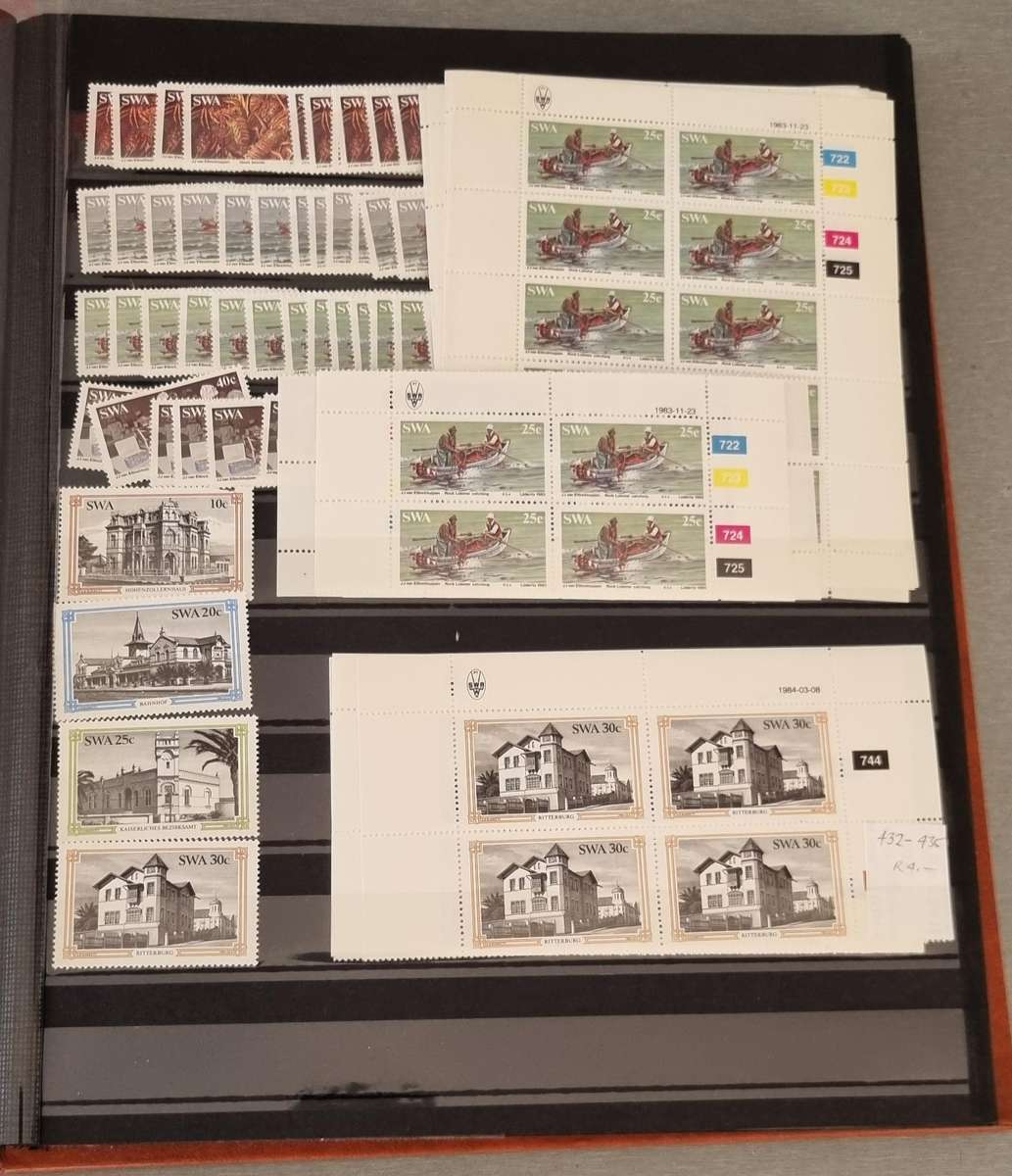 PRINZ ROYAL 2080 ALBUM 2ND HAND WITH SWA SINGLES, CONTROLS, BOOKLETS ETC. AS PER IMAGES. NB PLS READ