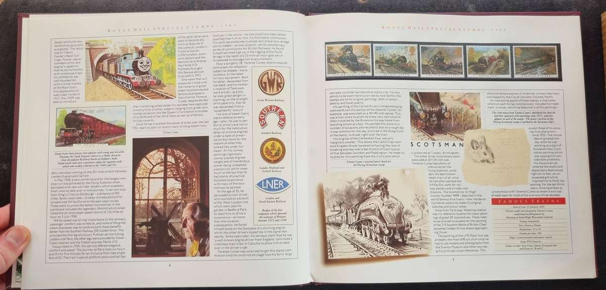 GB 1985 Post Office Yearbook no 2 in hardback book with slip case - CV GBP 75