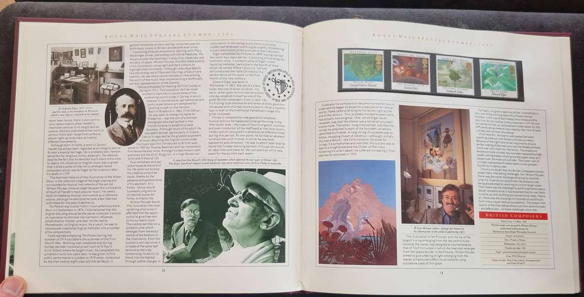 GB 1985 Post Office Yearbook no 2 in hardback book with slip case - CV GBP 75