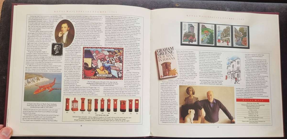 GB 1985 Post Office Yearbook no 2 in hardback book with slip case - CV GBP 75