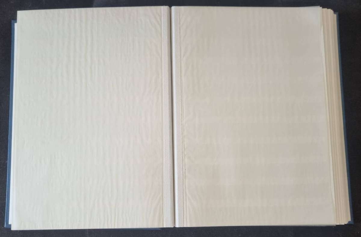 Linder album 2nd hand (32 white pages/64 sides) in good nick  some pages with markings etc  read.