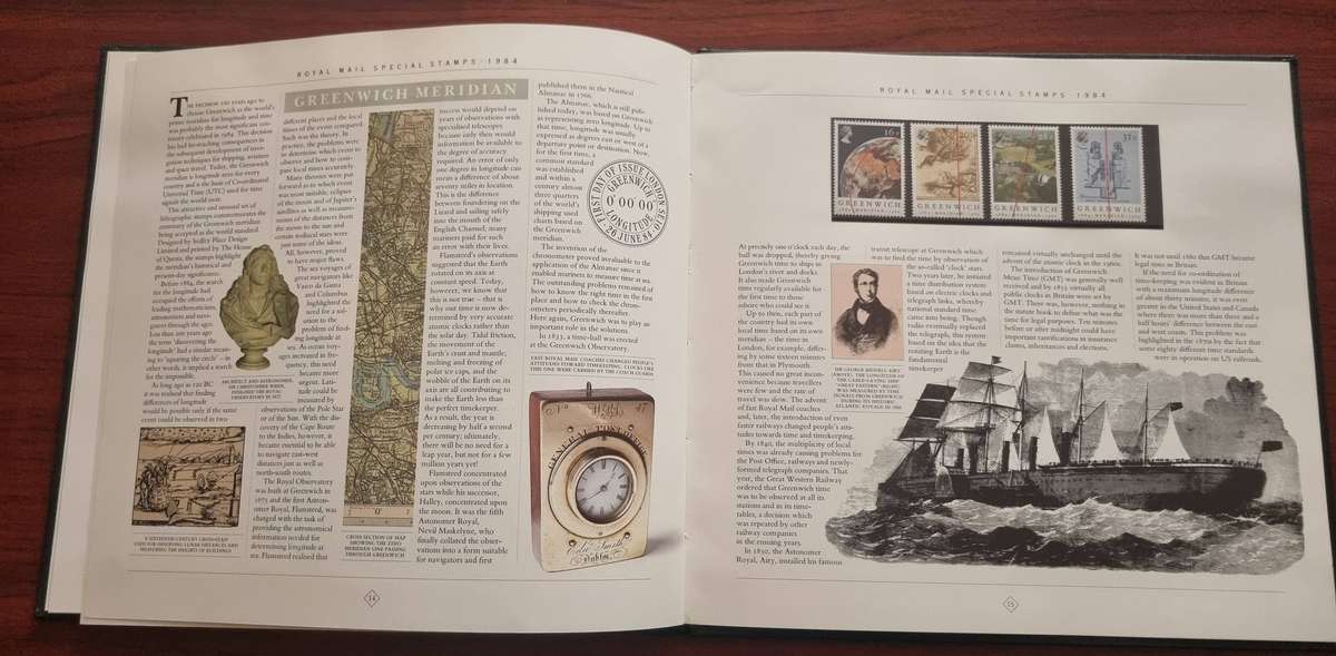 GB 1984 post office yearbook in 24 page hardbound book with slip case. SG1236/71 CV GBP 85.