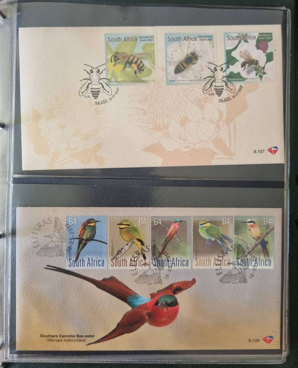 Green binder with (x24) 8 series first day covers  clean  as per images  good total CV.