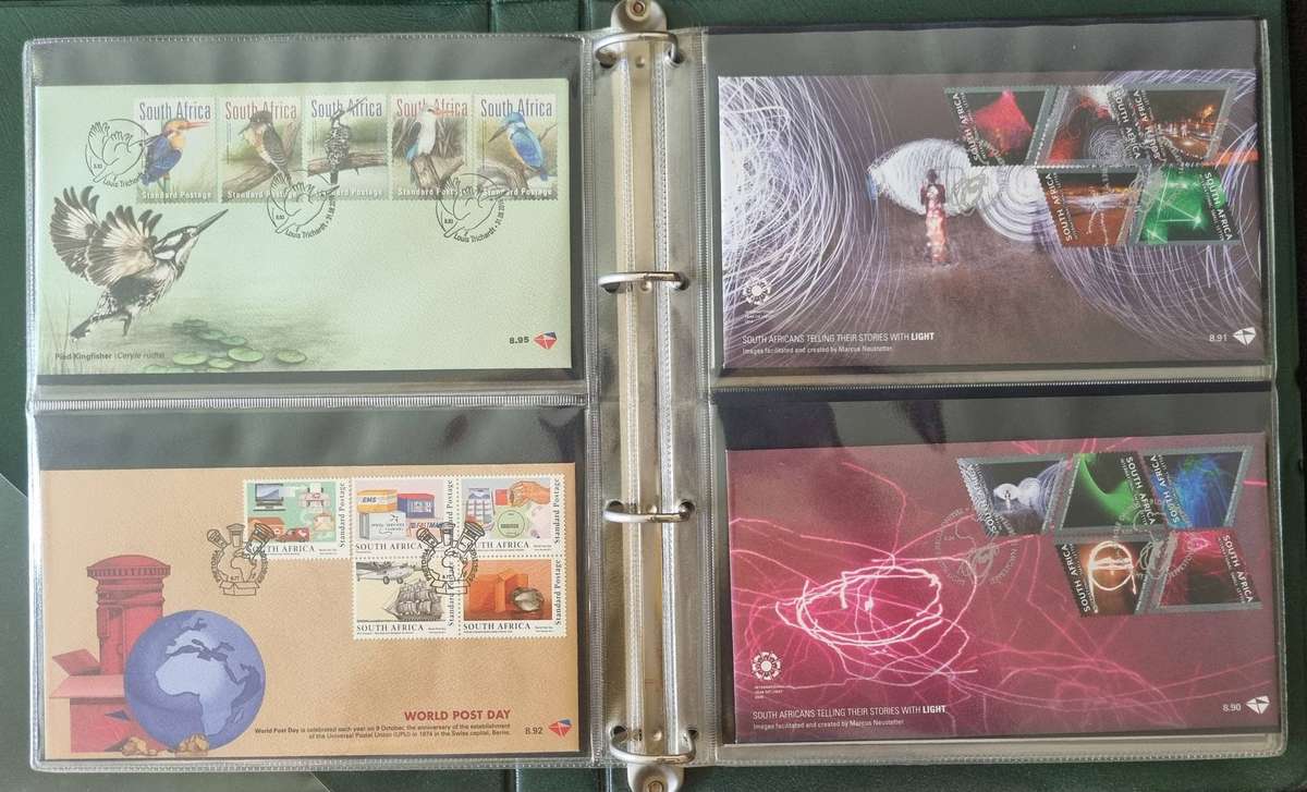 Green binder with (x24) 8 series first day covers  clean  as per images  good total CV.
