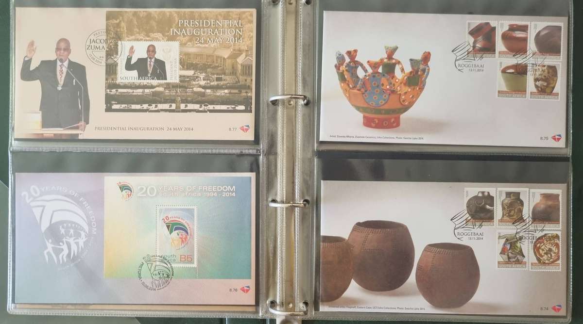 Green binder with (x24) 8 series first day covers  clean  as per images  good total CV.