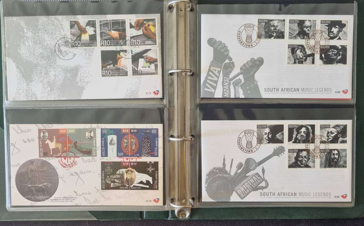 Green binder with (x24) 8 series first day covers  clean  as per images  good total CV.