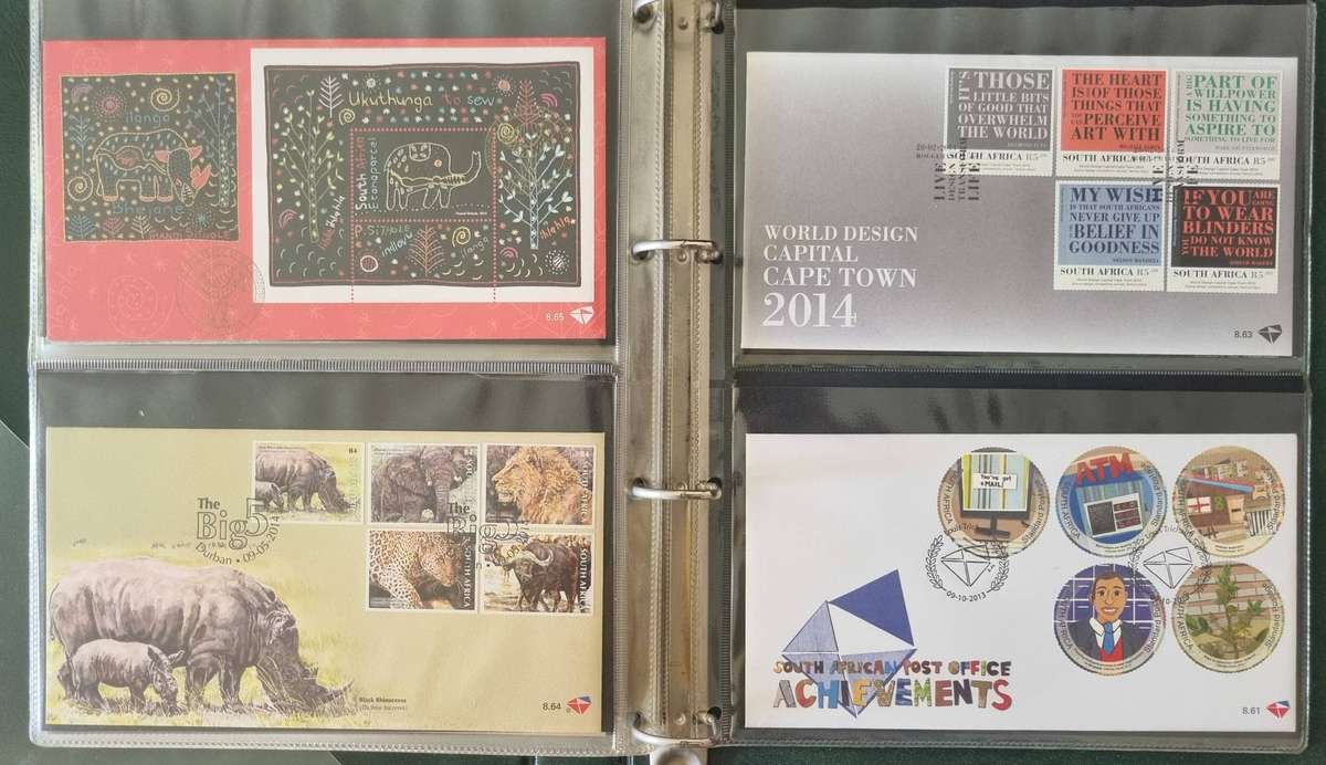 Green binder with (x24) 8 series first day covers  clean  as per images  good total CV.