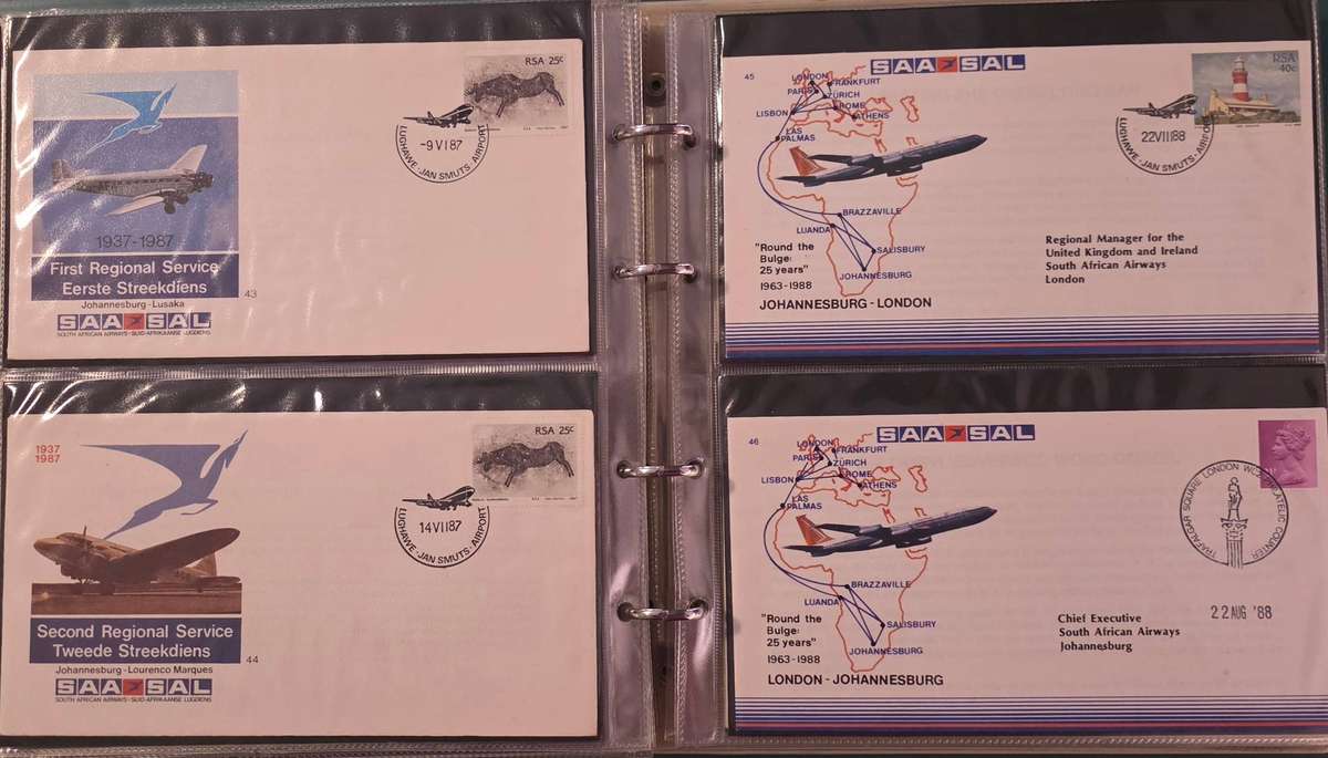 FDC ring album with SAA/SAL covers (some duplication) - as per images - read.