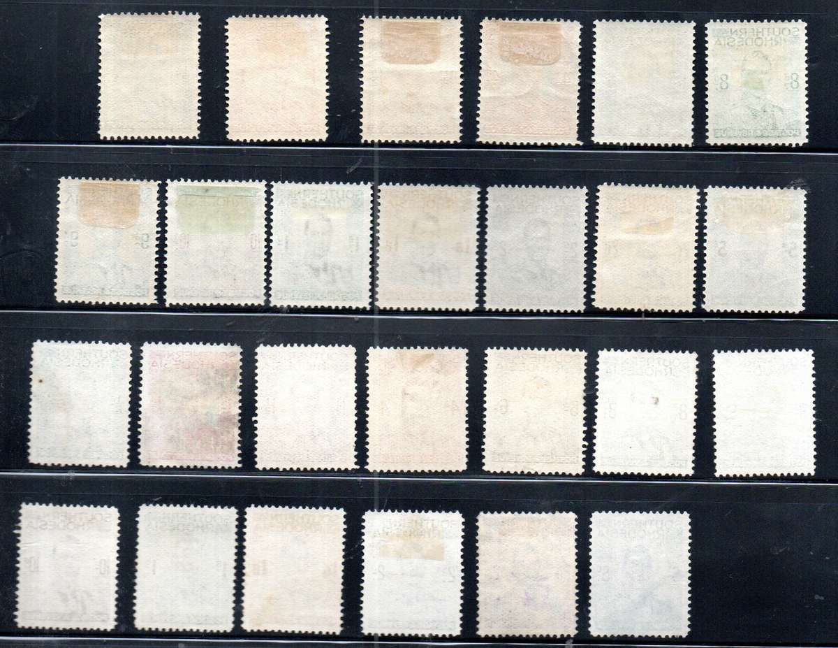 SOUTHERN RHODESIA 1937 KGVI DEF ISSUE USED + MMINT SETS OF (X13). CC42/54. AS PER SCANS.