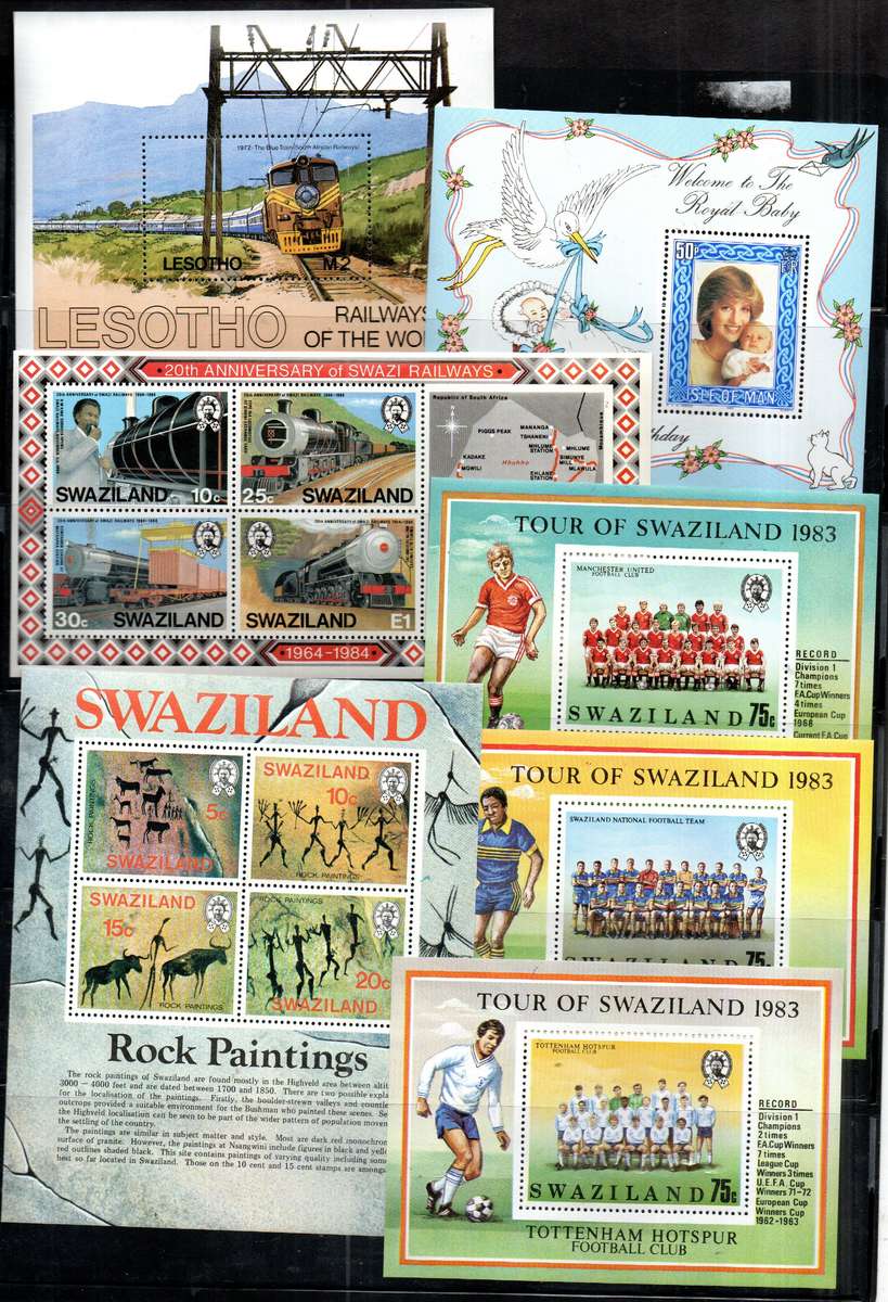 WORLD CLEARANCE OF (X30+) UMM MINI SHEETS ETC. AS PER (X8) SCANS. NICE THEMATIC MIX.