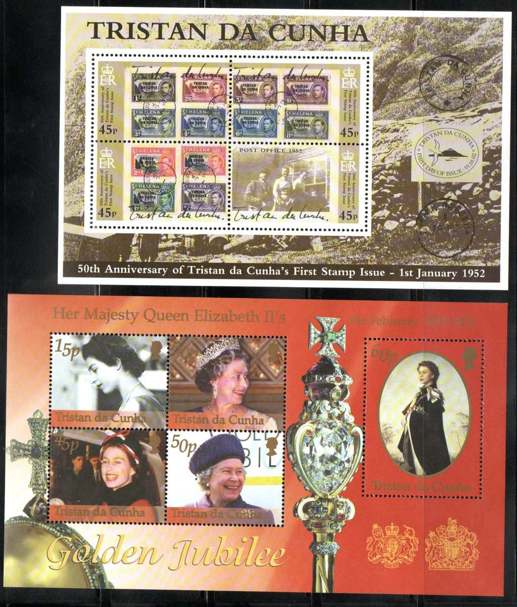 TRISTAN DA CUNHA SELECTION OF (X12) UMM MSHEETS ETC. AS PER SCANS. NICE ITEMS.