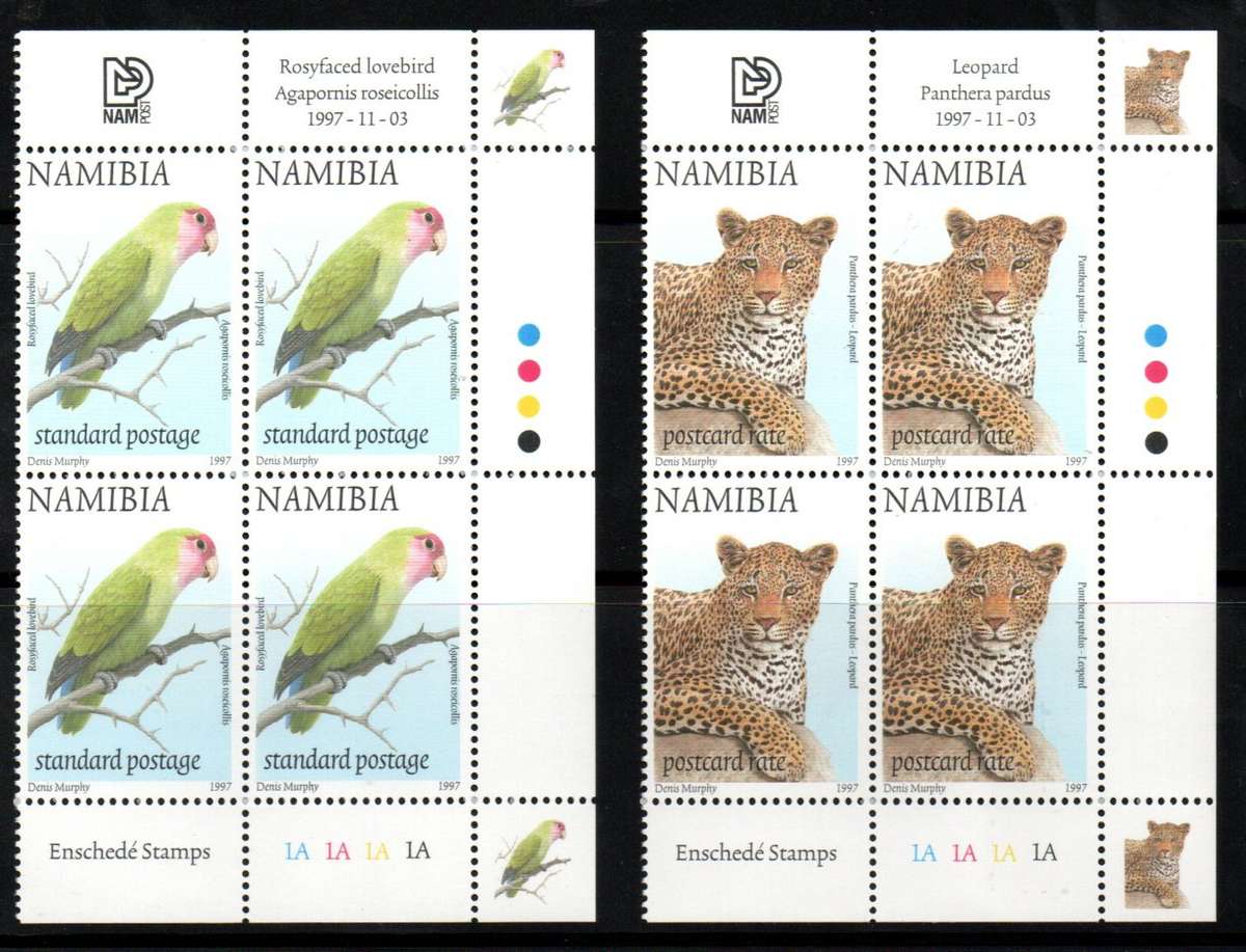 Namibia 1997 3rd def issue fauna and flora umm set of (x18) control blks - CC206-223. CV R754.