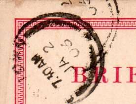 ORANGE RIVER COLONY 1902/3 VRI OVPT 1/2d POSTCARD HEILBRON TO CPT ADDR TO STANDARD BANK MANAGER.