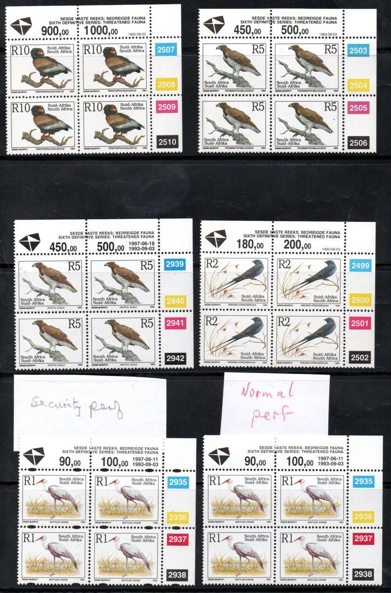 RSA 1993-7 6TH DEF CLEARANCE OF UMM CONTROLS (DIFFERENT DATES, ODD SECURITY PERFS ETC). BIG TOTAL CV