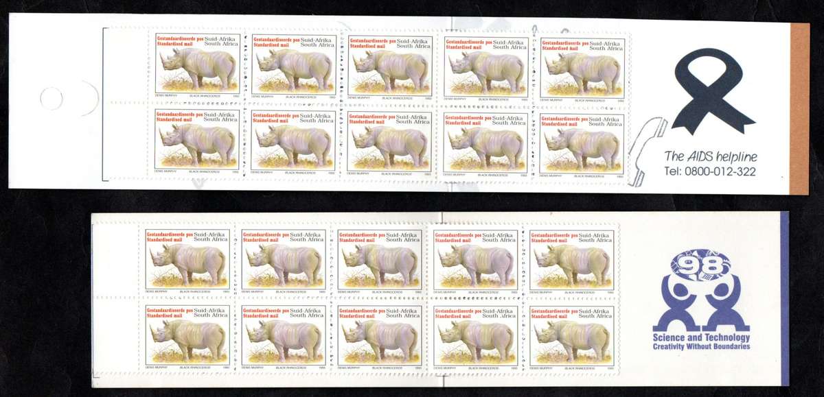 RSA SELECTION OF (X2) MINT RHINO BOOKLETS. AS PER SCANS.