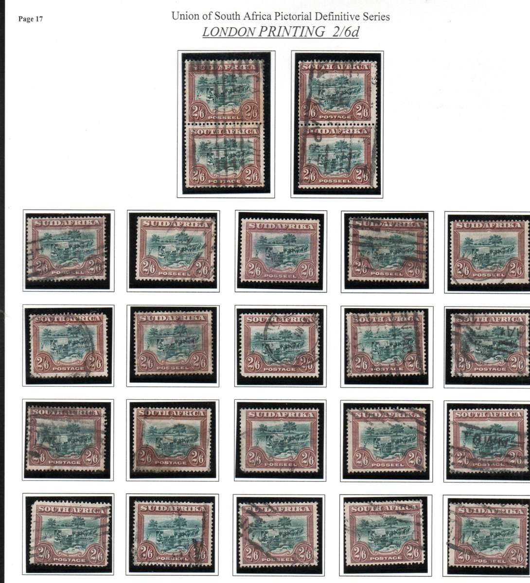 UNION 1927 3d + 2s6d LONDON PRINTING SELECTION inc SOME USEFUL USED BLKS. AS PER SCANS.