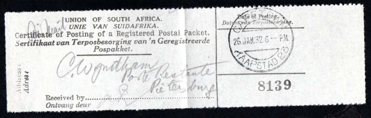 UNION 1932 IMPERIAL AIRWAYS 1ST FLIGHT COVER CPT-CROYDON. 1ST NORTHBOUND STOP PIETERSBURG. READ MORE