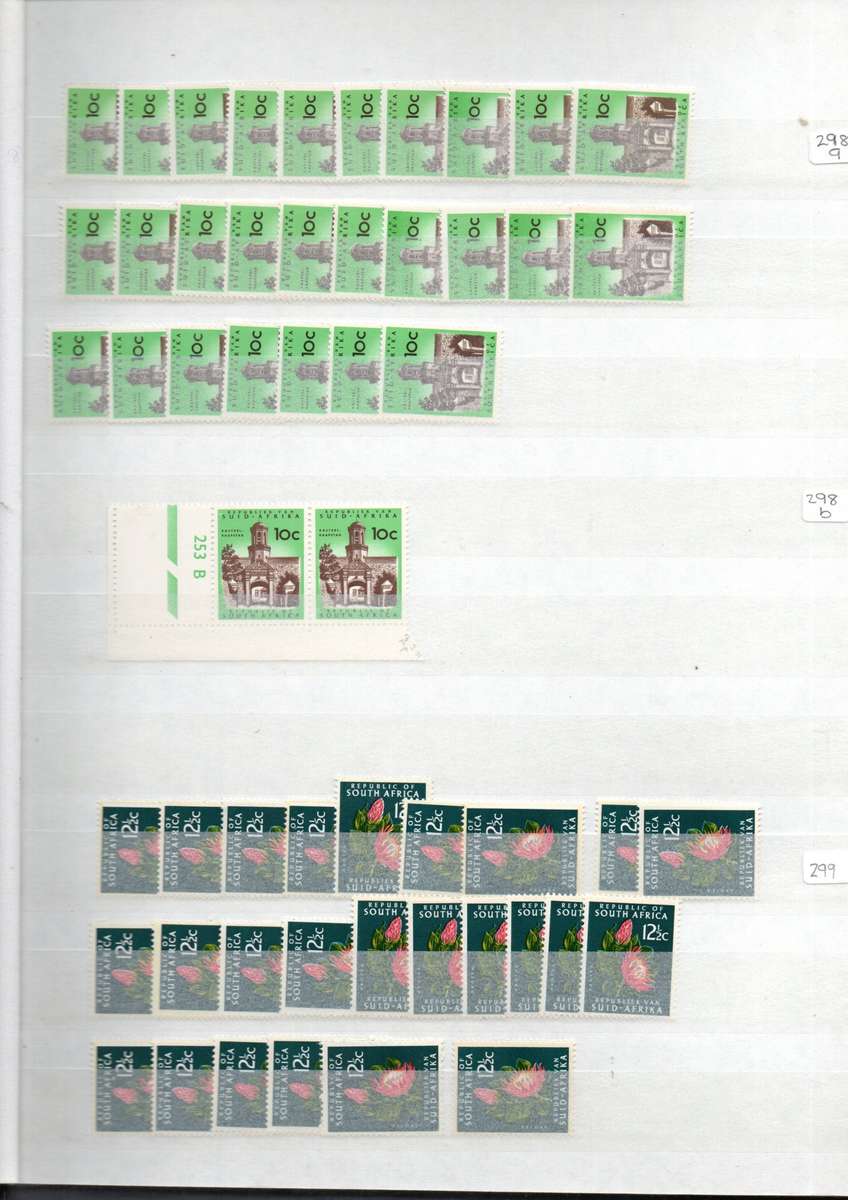 ALBUM 2ND HAND WITH MINT RSA 1972/74 STAMPS (DUPLICATE DEFS UMM ETC).  AS PER SCANS. NB: PLS READ!!!