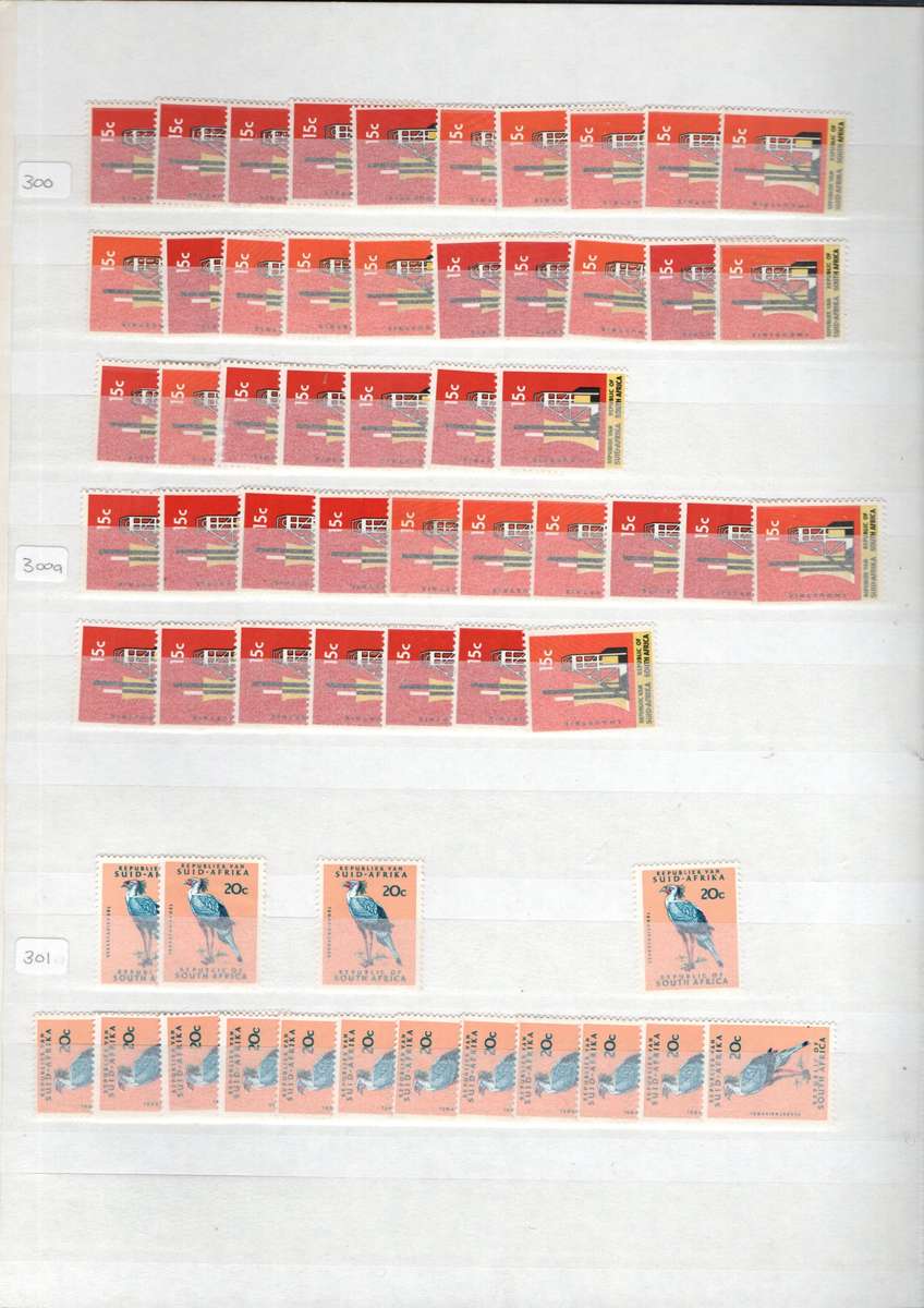ALBUM 2ND HAND WITH MINT RSA 1972/74 STAMPS (DUPLICATE DEFS UMM ETC).  AS PER SCANS. NB: PLS READ!!!