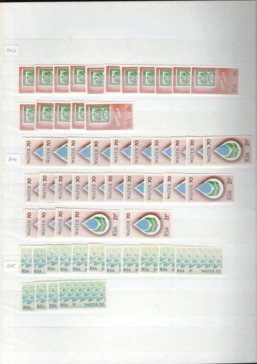 ALBUM 2ND HAND WITH MINT RSA 1972/74 STAMPS (DUPLICATE DEFS UMM ETC).  AS PER SCANS. NB: PLS READ!!!